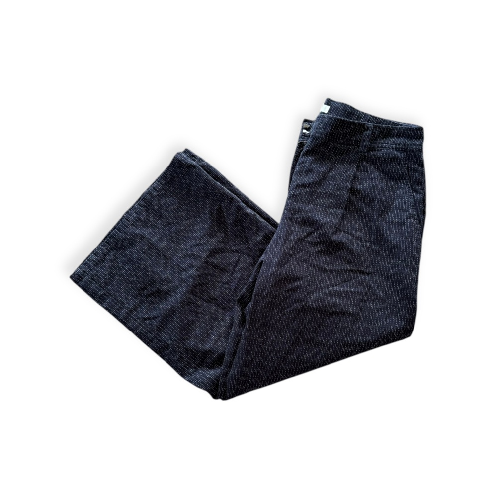 Eileen Fisher pants XS organic cotton black white XS wide leg - Picture 3 of 10